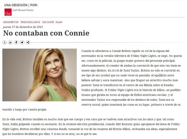 QP Connie Britton